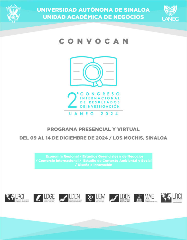 2do Congreso Internacional de Resultados de Investigación UANEG 2024 CONGRESO Conv INTERNACIONAL 2024 768x985